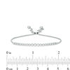 Thumbnail Image 3 of 1/4 CT. T.W. Diamond Graduated Bolo Bracelet in 10K White Gold - 9.5"