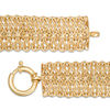 Thumbnail Image 3 of 18.0mm Textured Woven Bracelet in 10K Gold - 8"