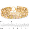 Thumbnail Image 4 of 18.0mm Textured Woven Bracelet in 10K Gold - 8"