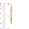 Thumbnail Image 3 of 3.0mm Diamond-Cut Basket Weave Tube Hoop Earrings in 10K Gold