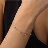 Thumbnail Image 1 of 1/2 CT. T.W. Diamond Five Stone Station Bracelet in 10K Gold