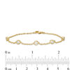 Thumbnail Image 3 of 1/2 CT. T.W. Diamond Five Stone Station Bracelet in 10K Gold