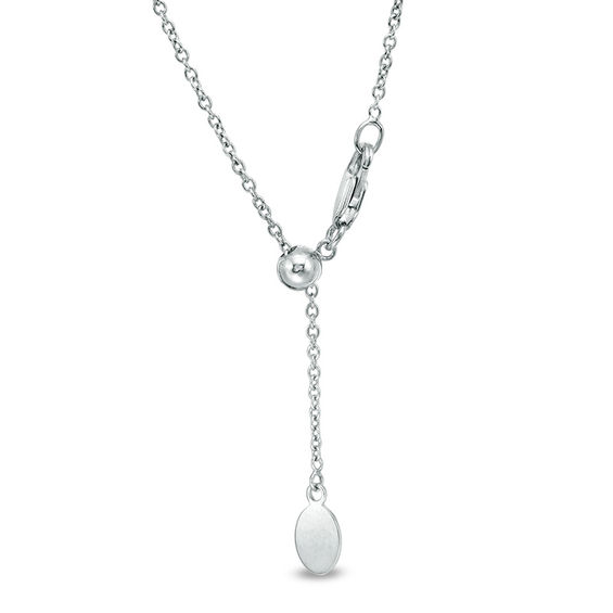 5.0-9.0mm Baroque Freshwater Cultured Pearl Beaded Adjustable "Y" Necklace in Sterling Silver-19"
