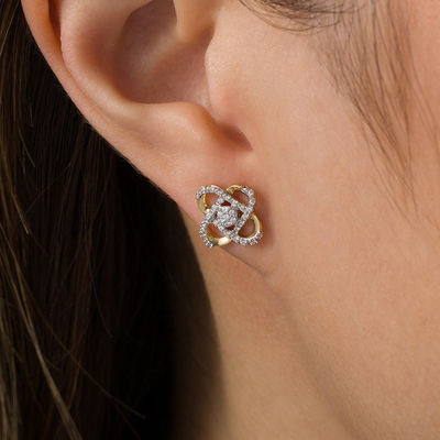 Mia Diamonds 14k Yellow Gold 8x6mm Oval Cubic Zirconia Earrings Mia Diamonds 14k Yellow Gold 8x6mm Oval Cubic Zirconia Earrings