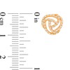 Thumbnail Image 3 of 1/5 CT. T.W. Diamond Open Love Knot Stud Earrings in 10K Rose Gold