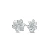 Thumbnail Image 1 of 1/6 CT. T.W. Diamond Pinwheel Stud Earrings in 10K White Gold