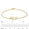 Thumbnail Image 4 of Diamond Accent Unicorn Bracelet in Sterling Silver with 14K Gold Plate -7.5"