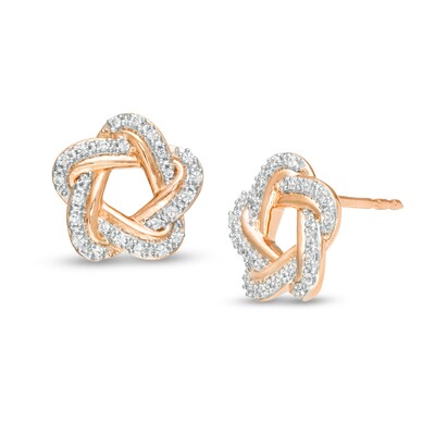 Mia Diamonds 14k White Gold Textured Polished Love Knot Post Earrings Mia Diamonds 14k White Gold Textured Polished Love Knot Post Earrings