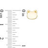 Thumbnail Image 3 of Cat Face Silhouette Stud Earrings in 14K Gold