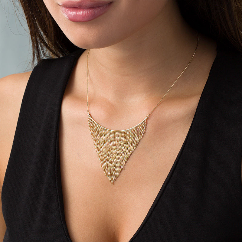 Gold bib necklaces hotsell