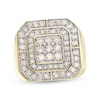 Thumbnail Image 1 of Men's 2 CT. T.W. Composite Diamond Double Octagonal Frame Ring in 10K Gold