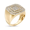 Thumbnail Image 3 of Men's 2 CT. T.W. Composite Diamond Double Octagonal Frame Ring in 10K Gold