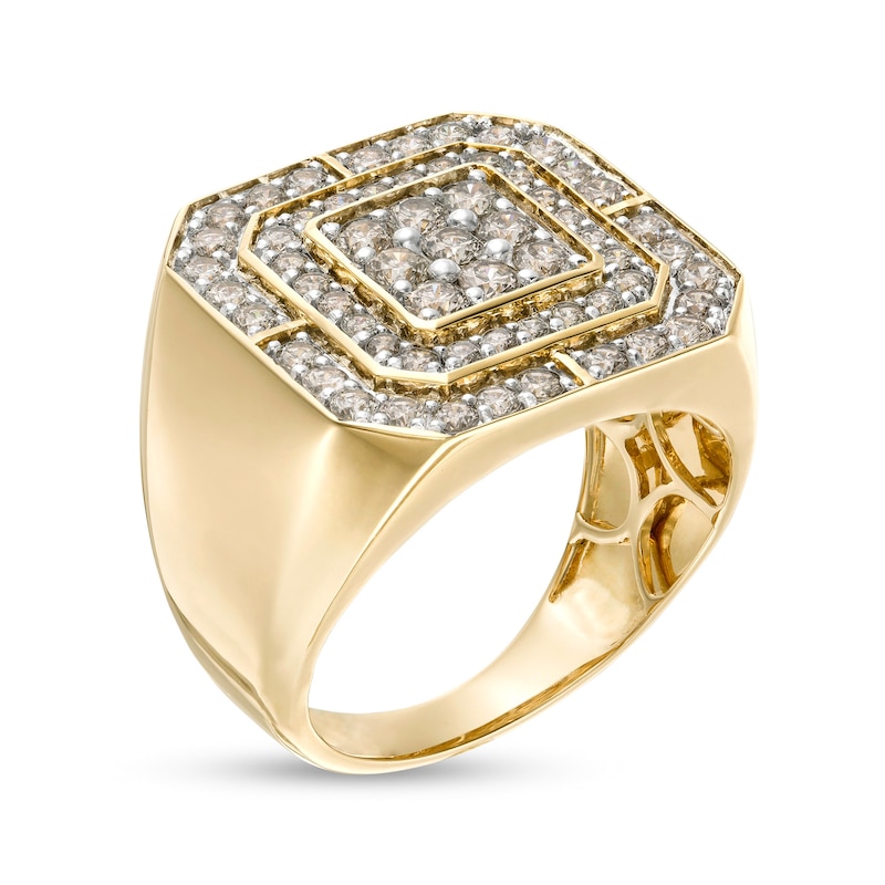 Men's 2 CT. T.W. Composite Diamond Double Octagonal Frame Ring in 10K Gold