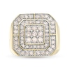 Thumbnail Image 4 of Men's 2 CT. T.W. Composite Diamond Double Octagonal Frame Ring in 10K Gold
