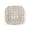 Thumbnail Image 3 of Men's 2 CT. T.W. Composite Diamond Double Octagonal Frame Ring in 10K Gold