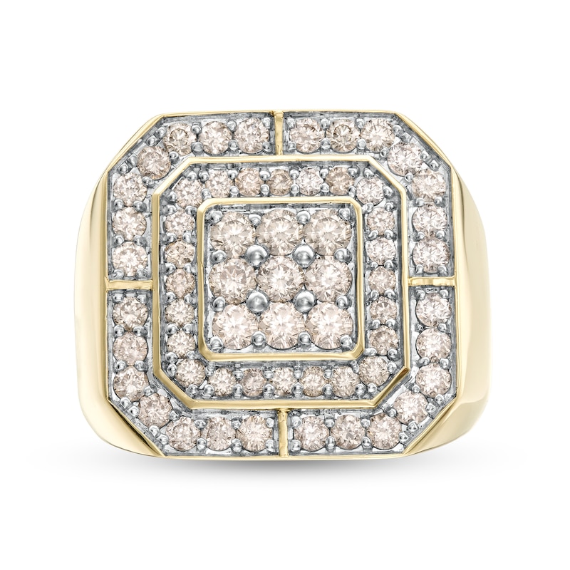 Men's 2 CT. T.W. Composite Diamond Double Octagonal Frame Ring in 10K Gold