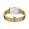 Thumbnail Image 3 of Ladies' JBW Mink 1/8 CT. T.W. Diamond and Crystal 18K Gold Plate Watch with Rectangular Dial (Model: J6358B)