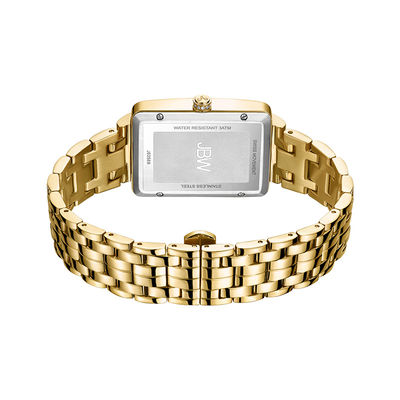 ワシュ Ladies' JBW Mink 1/8 CT. T.W. Diamond and Crystal 18K Gold