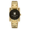 Thumbnail Image 4 of Ladies' JBW Mink 1/8 CT. T.W. Diamond and Crystal 18K Gold Plate Watch with Rectangular Dial (Model: J6358B)