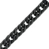 Thumbnail Image 1 of 9.5mm Matte-Finish Curb Chain Bracelet in Stainless Steel with Black IP - 9.0"