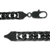 Thumbnail Image 3 of 9.5mm Matte-Finish Curb Chain Bracelet in Stainless Steel with Black IP - 9.0"