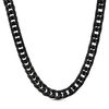 Thumbnail Image 0 of Men's 9.5mm Matte-Finish Curb Chain Necklace in Stainless Steel with Black IP - 24"