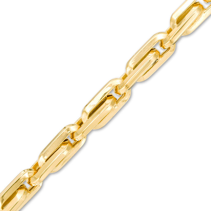 Men's 7.0mm Link Chain Bracelet in 10K Gold - 9.0"