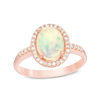 opal ring rose gold