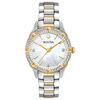 Thumbnail Image 1 of Ladies' Bulova Sutton 1/15 CT. T.W. Diamond Two-Tone Watch with Mother-of-Pearl (Model: 98R263)