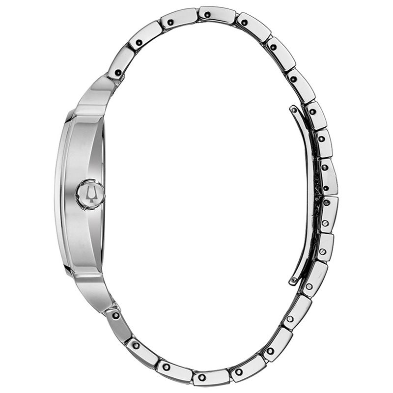 Main Image 3 of Men's Bulova Phantom Crystal Accent Watch with Square Silver-Tone Dial (Model: 96B296)