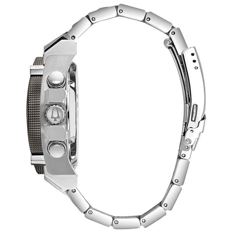 Main Image 3 of Men's Bulova Precisionist Chronograph Watch with Black Dial (Model: 98B316)