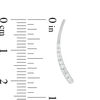 Thumbnail Image 3 of 1/5 CT. T.W. Diamond Tapered Curve Crawler Earrings in Sterling Silver