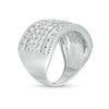 Thumbnail Image 2 of 2 CT. T.W. Diamond Multi-Row Vintage-Style Ring in 10K White Gold