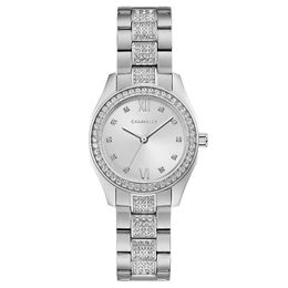 Ladies' Caravelle by Bulova Crystal Accent Watch with Silver-Tone Dial (Model: 43L212)