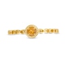 Thumbnail Image 2 of 2.9mm Citrine Solitaire Rope Frame Infinity Shank Promise Ring in 10K Gold