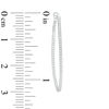 Thumbnail Image 2 of 1 CT. T.W. Diamond Inside-Out Hoop Earrings in 10K White Gold