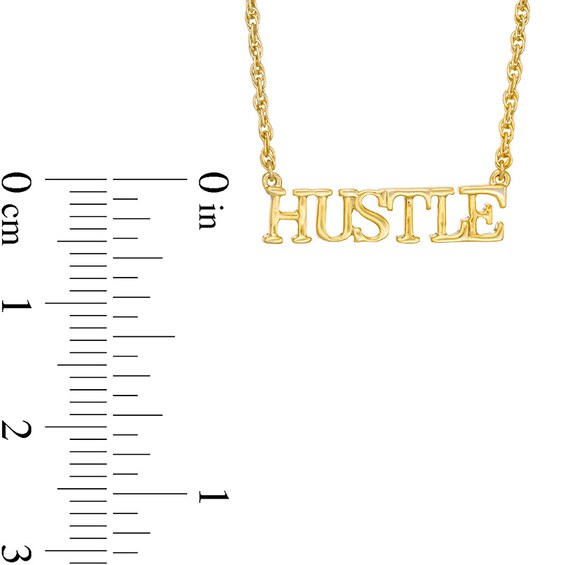 Hustle Necklace in Sterling Silver with 14K Gold Plate - 17.25"