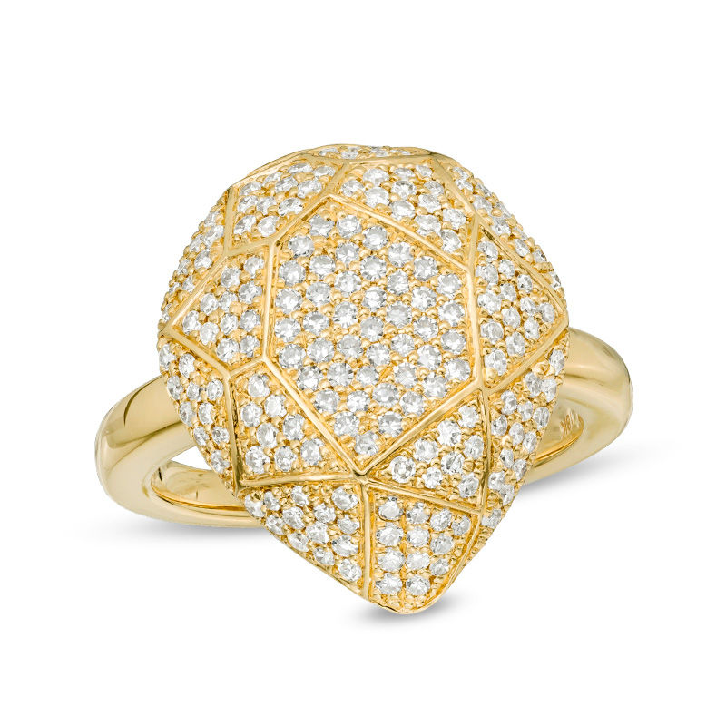 Main Image 1 of 3/4 CT. T.W. Diamond Pear-Shaped Ring in 10K Gold
