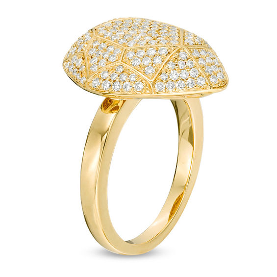 3/4 CT. T.w. Diamond Pear-Shaped Ring in 10K Gold