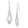 Thumbnail Image 1 of 1/3 CT. T.W. Diamond Inside-Out Ribbon Drop Earrings in Sterling Silver