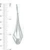 Thumbnail Image 3 of 1/3 CT. T.W. Diamond Inside-Out Ribbon Drop Earrings in Sterling Silver