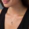 Thumbnail Image 2 of 1/8 CT. T.W. Diamond Dog with Collar Pendant in Sterling Silver