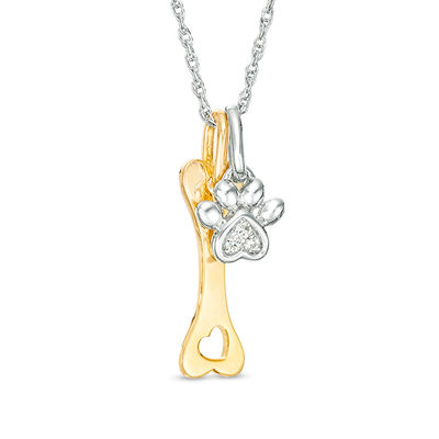 Zales dog deals paw necklace