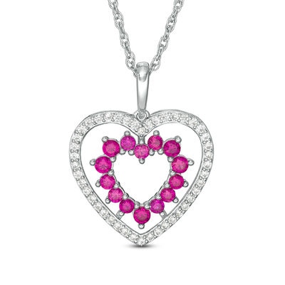 Fluid Silhouette Oval Pink Sapphire Pendant Necklace