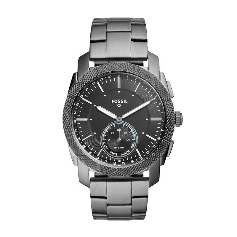 Men's Fossil Q Machine Grey Hybrid Smart Watch (Model: FTW1166) | Zales