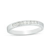 Thumbnail Image 1 of 1/4 CT. T.W. Diamond Seven Stone Channel-Set Anniversary Band in Platinum