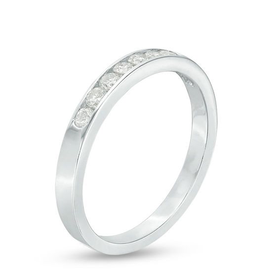 1/4 CT. T.w. Diamond Seven Stone Channel-Set Anniversary Band in Platinum
