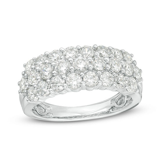 2 CT. T.w. Diamond Multi-Row Anniversary Band in Platinum
