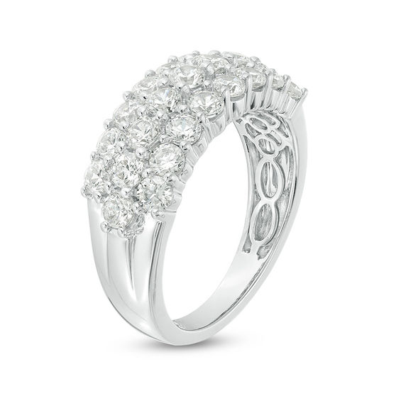 2 CT. T.w. Diamond Multi-Row Anniversary Band in Platinum