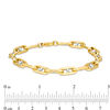 Thumbnail Image 3 of 7.0mm Mariner Chain Bracelet in 10K Two-Tone Gold - 8.5"